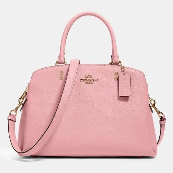 🌸 Like New- Coach Lillie Carryall in a cherry blossom pink 🌸 - Picture 1 of 4